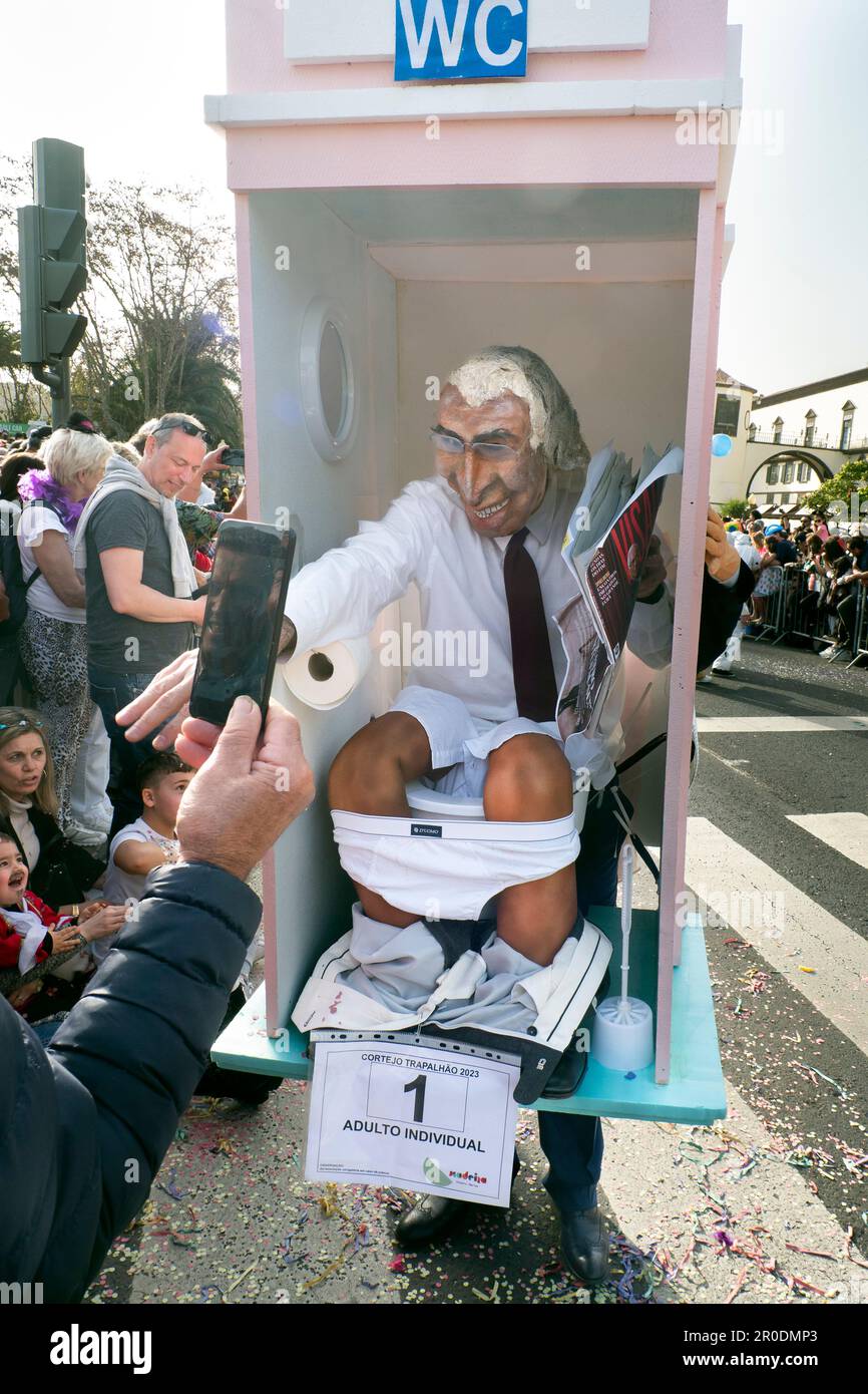The February Slapstick Carnival, Funchal, Madeira, Portugal Stock Photo