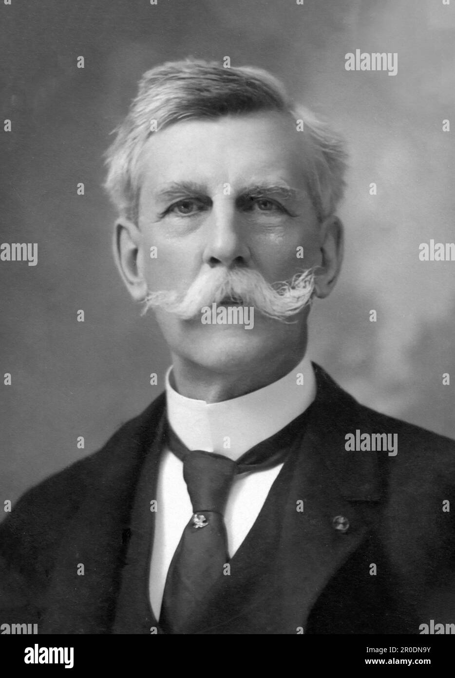 Oliver Wendell Holmes Junior. Portrait of the American Supreme Court Justice, Oliver Wendell Holmes Jr. (1841-1935) by Pach Brothers Studio, c. 1902 Stock Photo