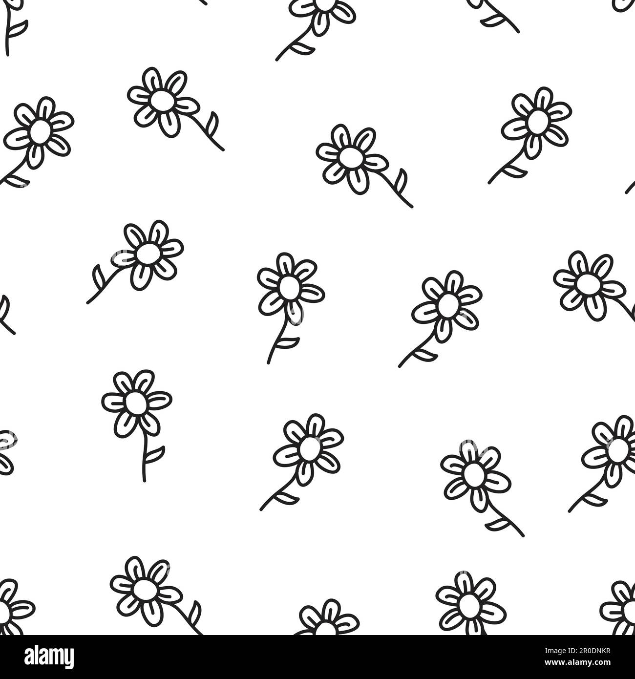 Doodle Art Seamless Pattern Stock Vector Image & Art - Alamy