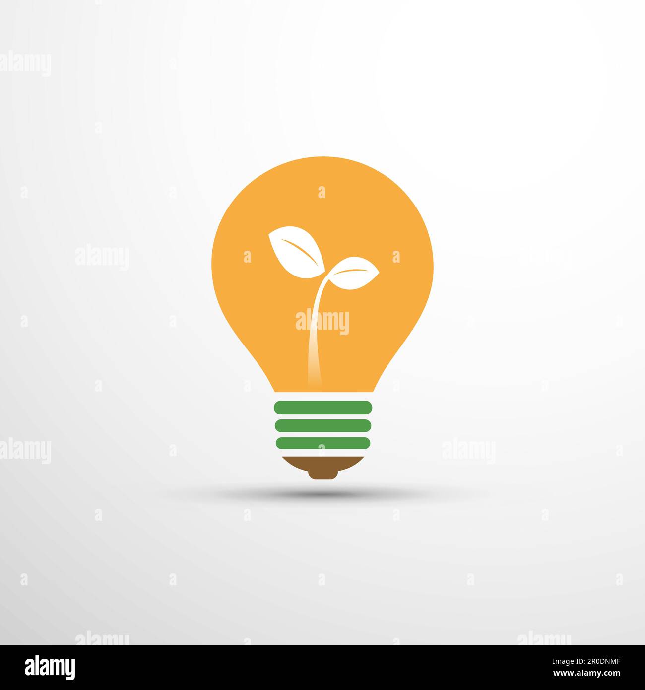 Green Eco Energy Concept Icon - Plant Inside the Light Bulb Stock ...
