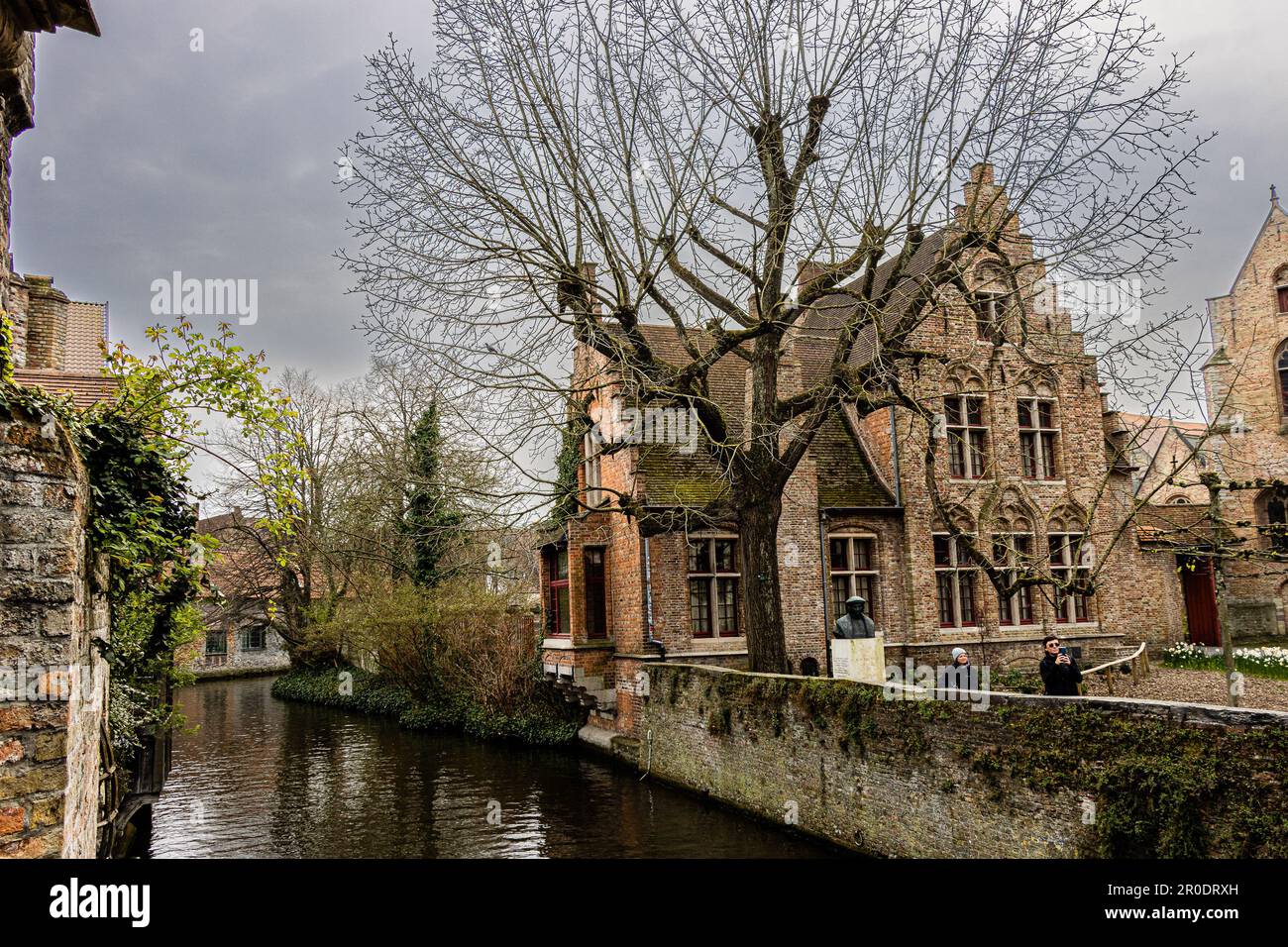Bruges, Retaining the mysteries of the Middle Ages and unashamedly exuberant, Bruges has been an international metropolis for centuries Stock Photo