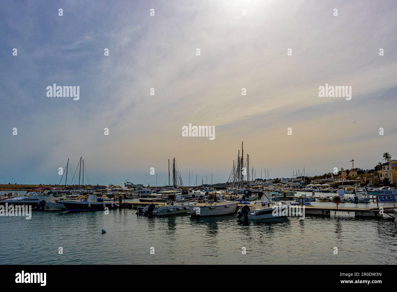 Santa Maria di Leuca is the southernmost offshoot of the Salento peninsula, a place rich in history, culture and scenic wonders. Stock Photo