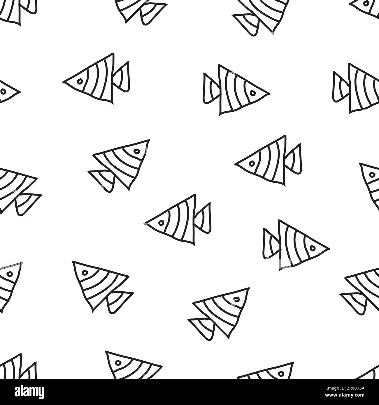 Doodle Art Seamless Pattern Stock Vector Image & Art - Alamy