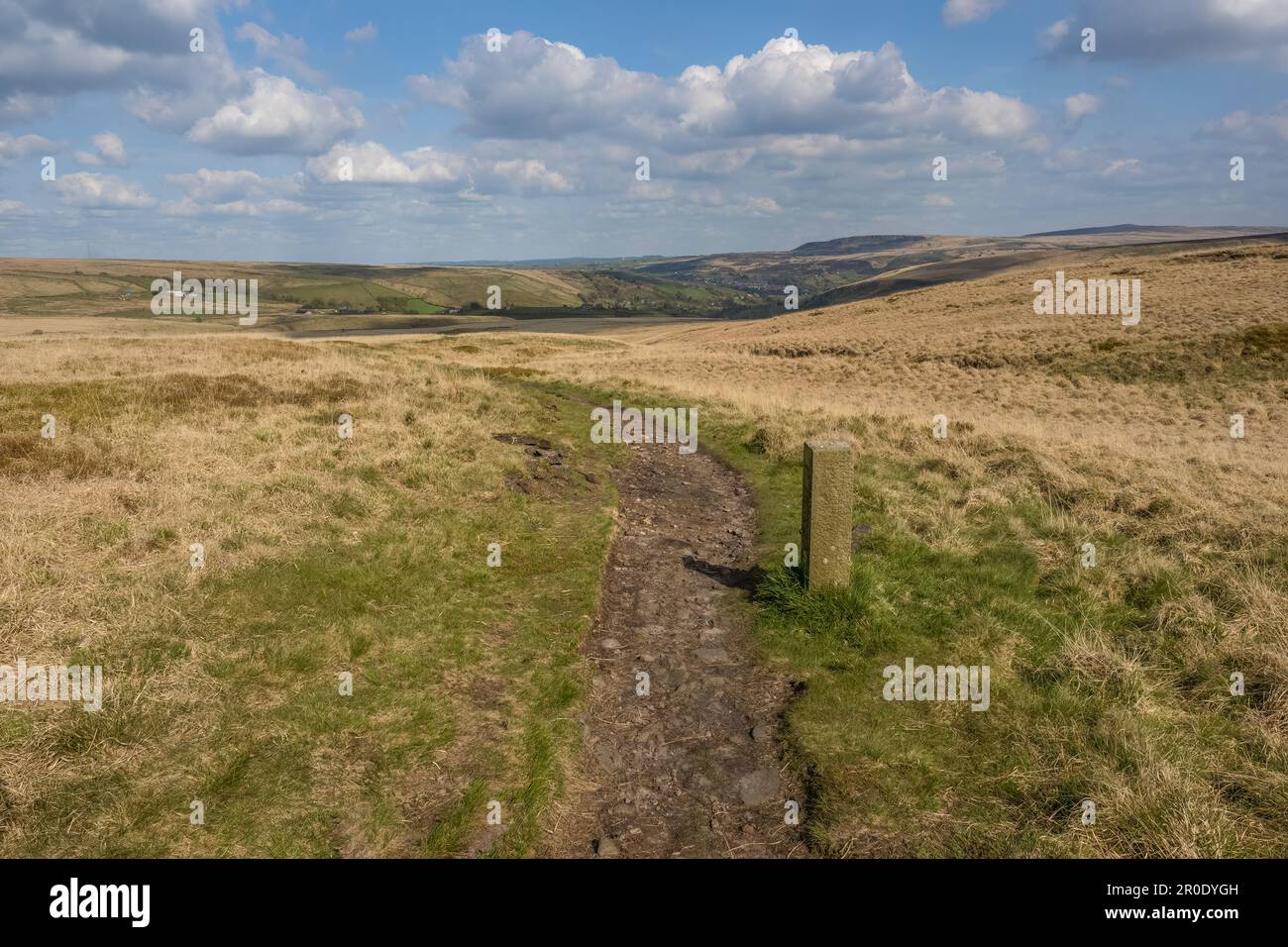 The packhorse bridge on the Standedge trail heading out of Marsden in
