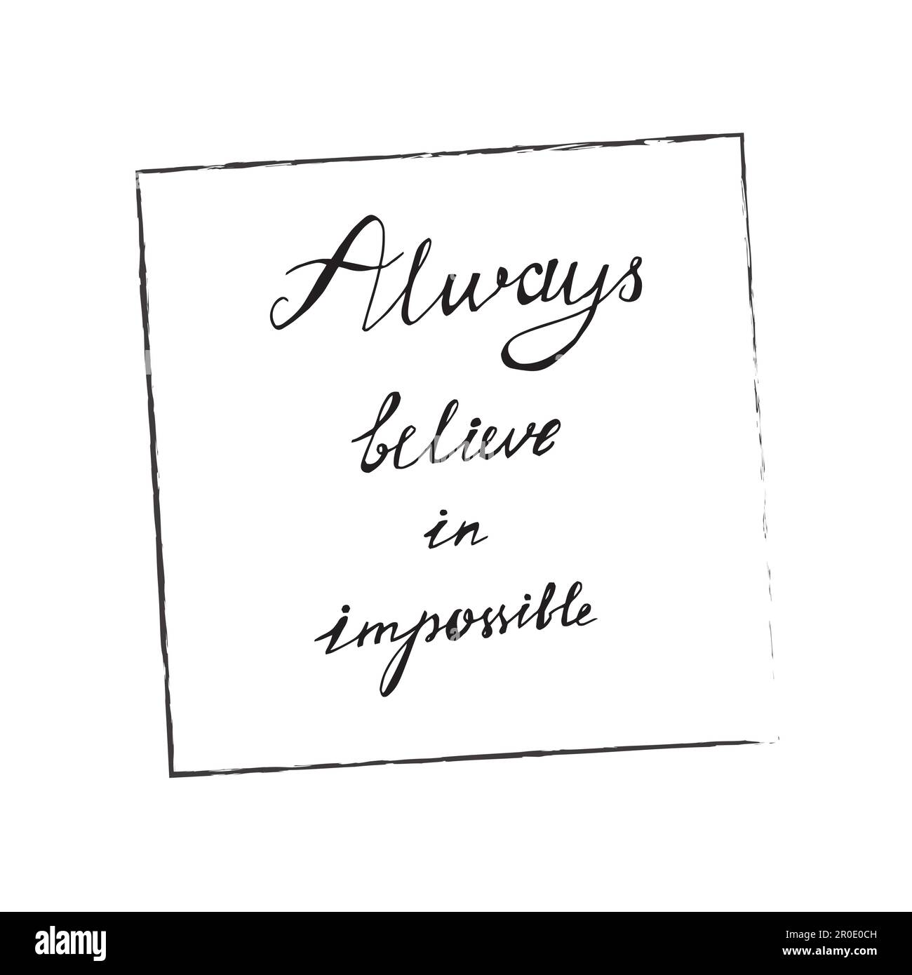 Lettering motivation poster. Quote about dream for fabric, print, decor