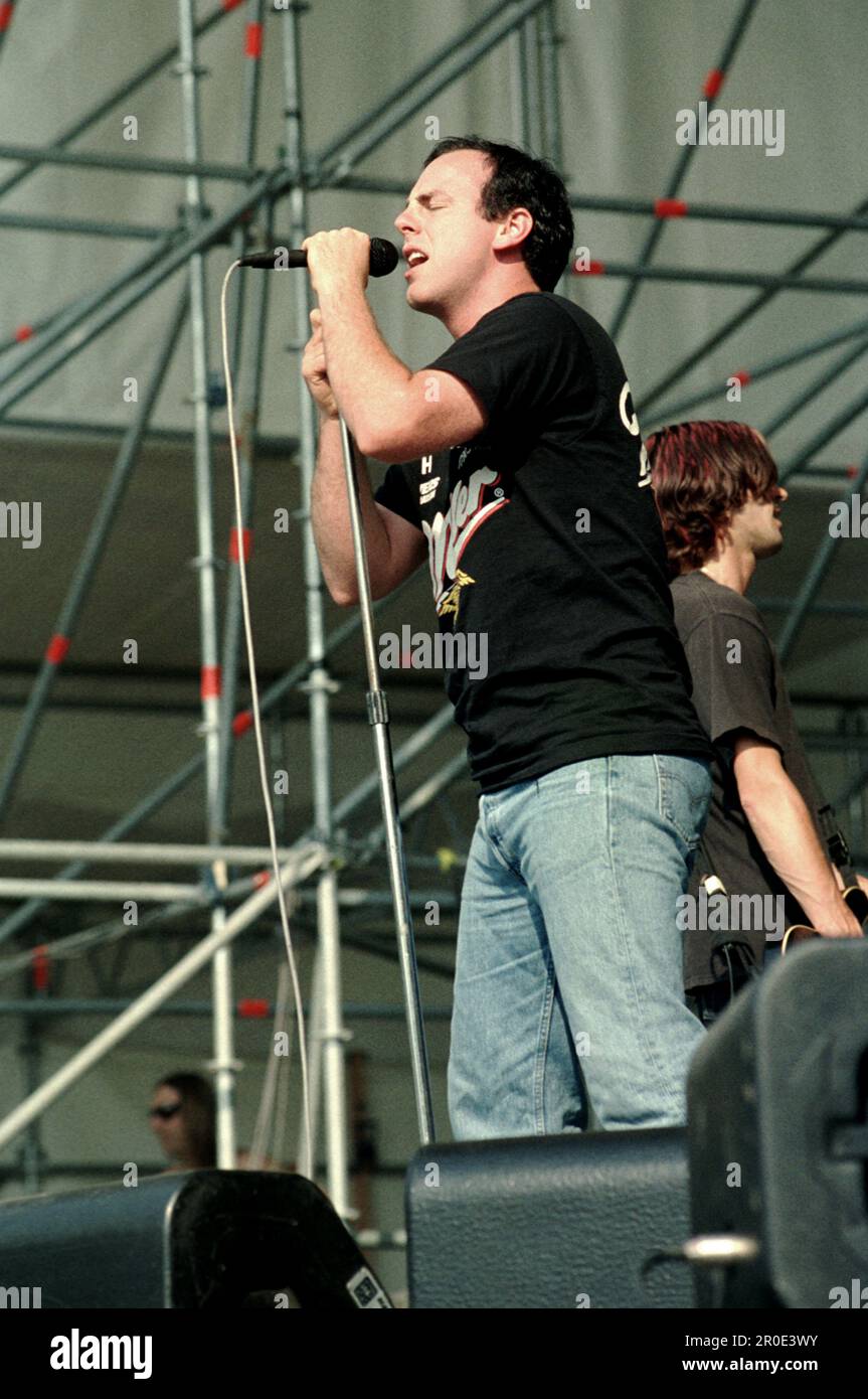 Milan Italy 1996-07-11 : Greg Graffin lead singer of Bad Religion during the Sonoria Festival Stock Photo