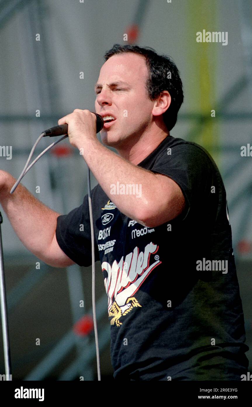 Milan Italy 1996-07-11 : Greg Graffin lead singer of Bad Religion during the Sonoria Festival Stock Photo