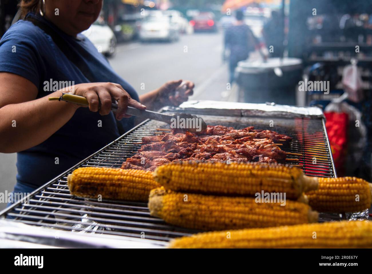 Street Food, Jackson Heights, New York City, USA Stock Photo Alamy
