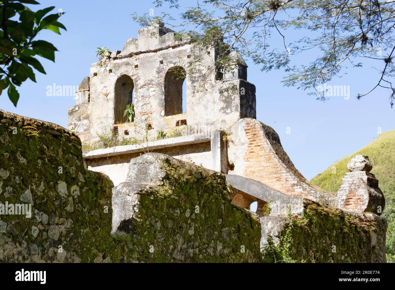 The ruins at Ujarras, Valle de Orosi, Costa Rica, Central America Stock Photo