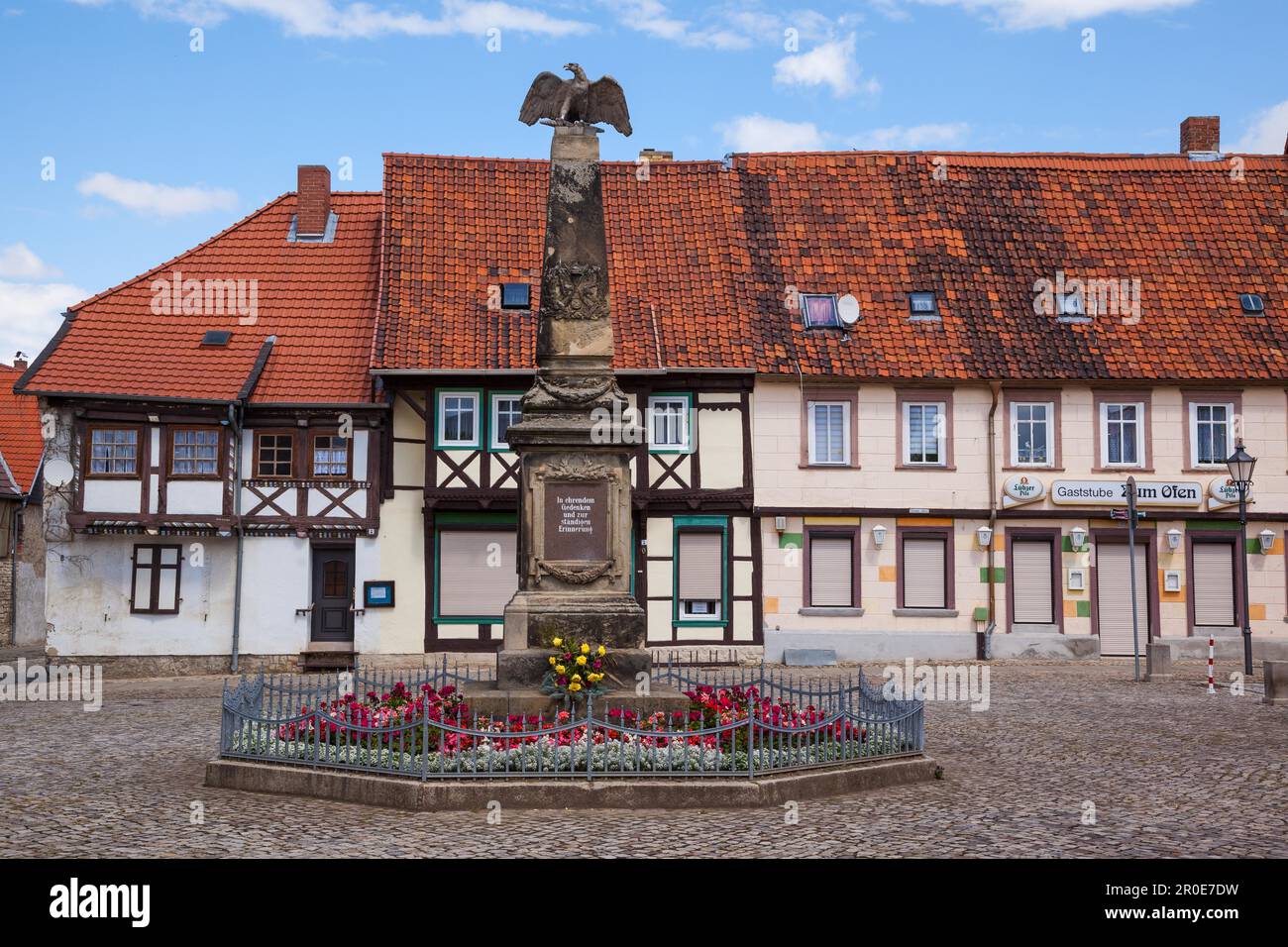 Historic centre of Wegeleben Stock Photo Alamy