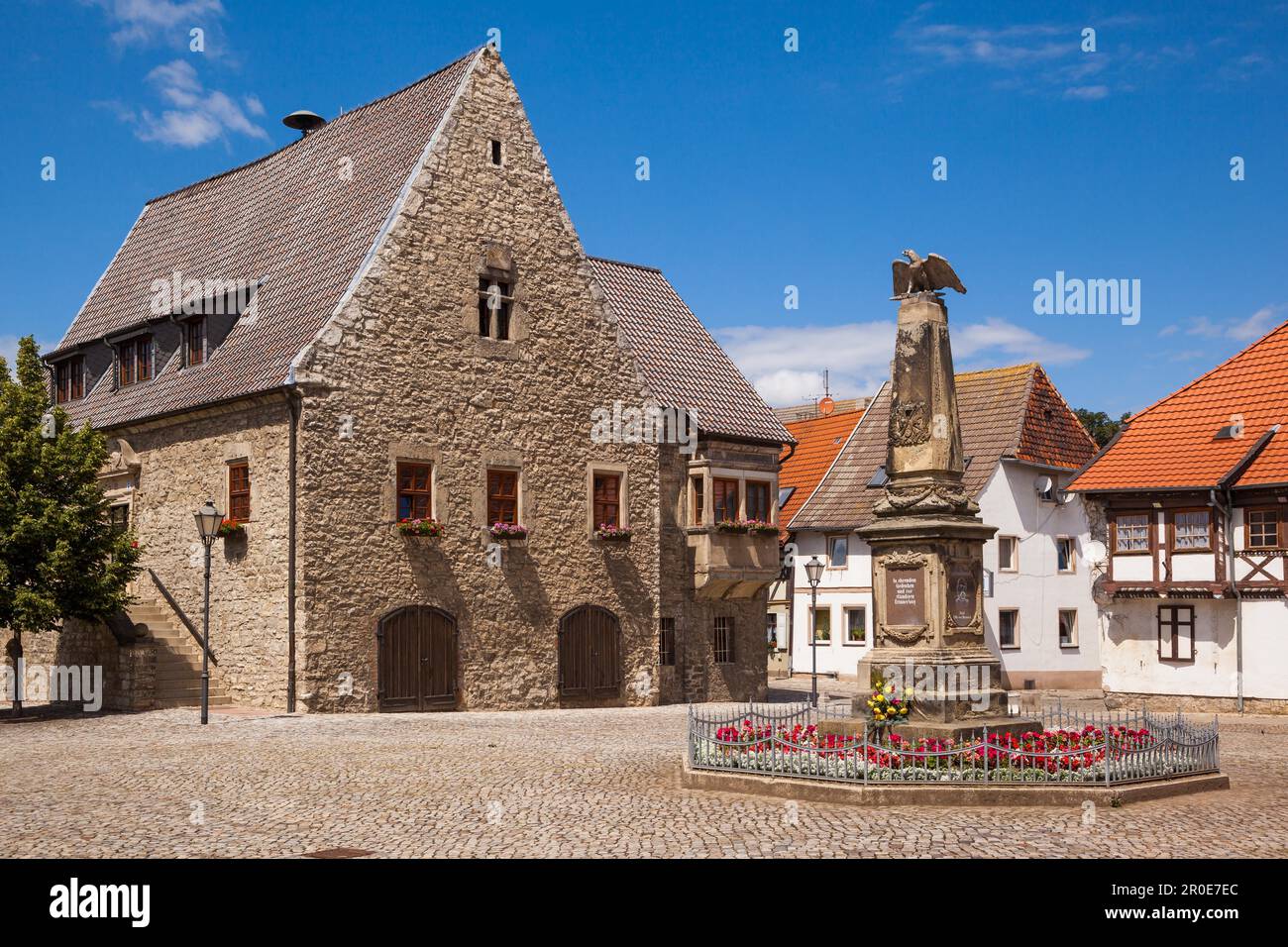 Historic centre of Wegeleben Stock Photo Alamy