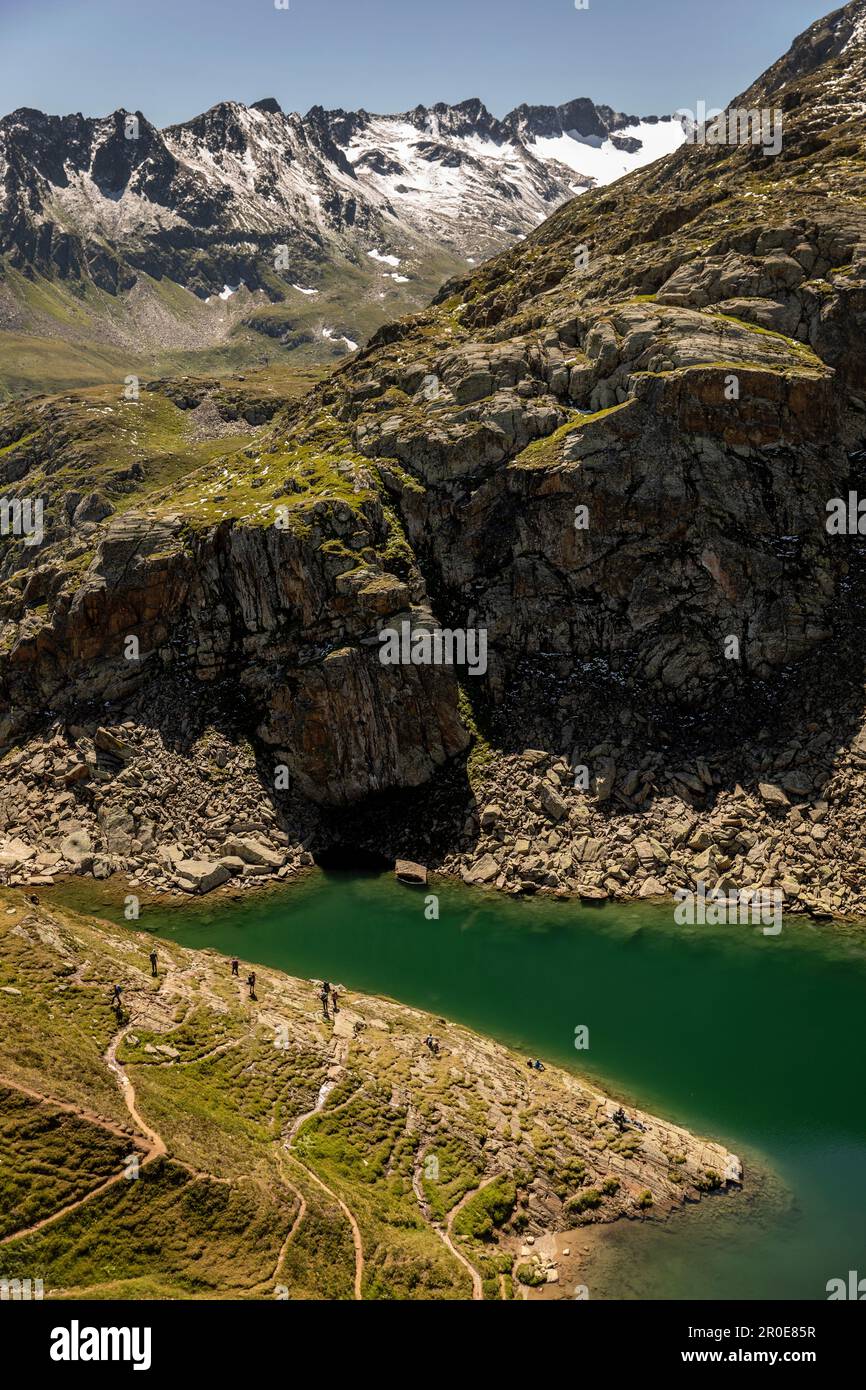 Lake Toma Source Of The Rhine Grisons Switzerland Stock Photo Alamy