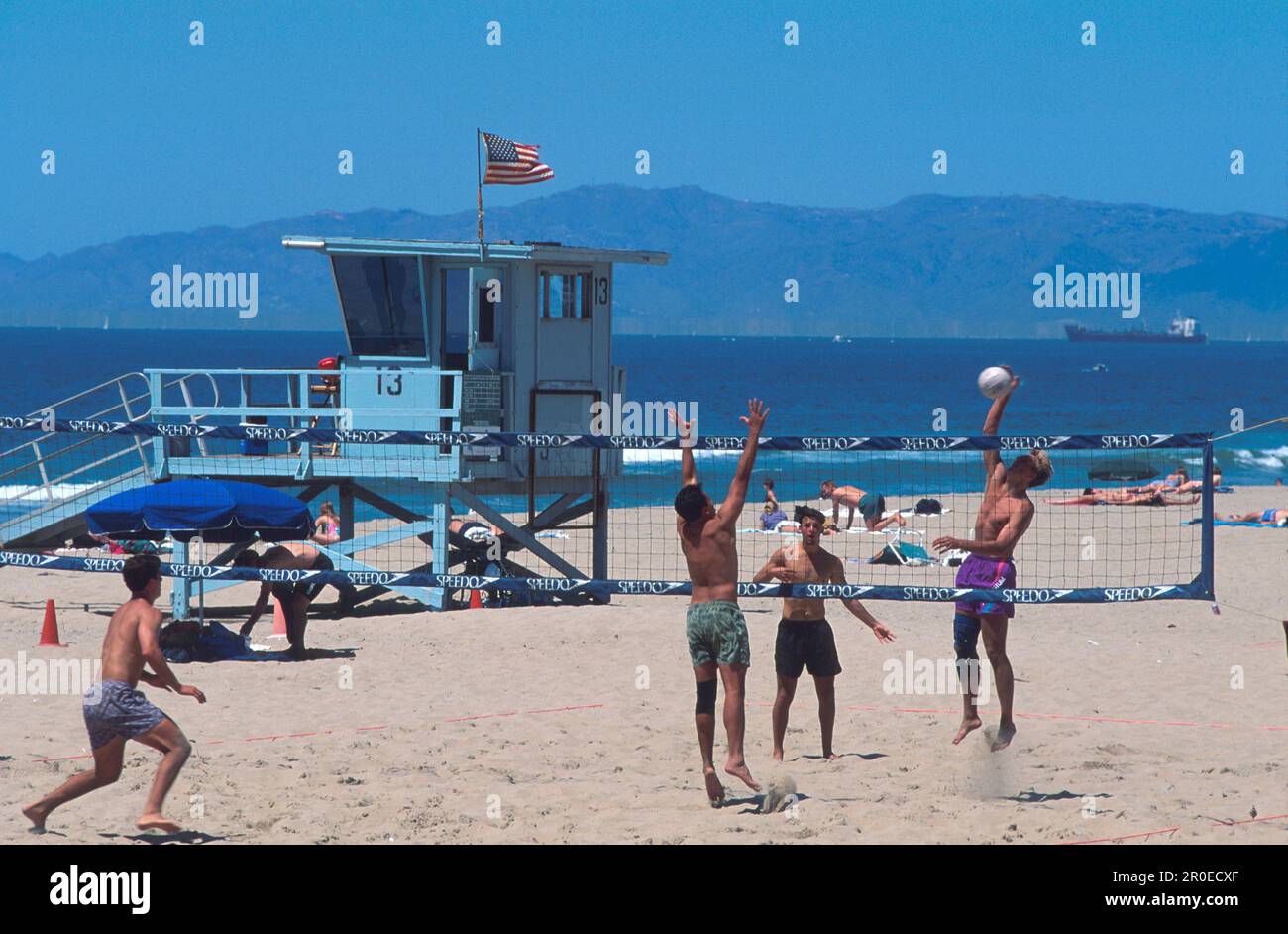 Beach Volleyball, Hermosa Beach Los Angeles, USA Stock Photo Alamy
