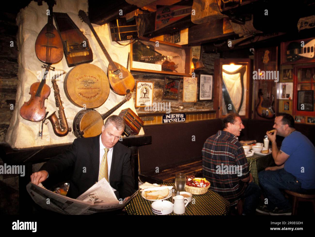 People at the De Barra Pub, Clonakilty, County West Cork, Ireland, Europe Stock Photo