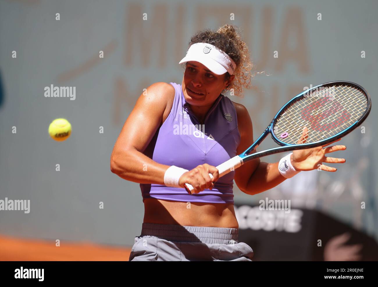 Mayar Sherif of Egypte during the Mutua Madrid Open 2023, ATP Masters 1000  tennis tournament on May 1, 2023 at Caja Magica in Madrid, Spain - Photo  Laurent Lairys / DPPI Stock Photo - Alamy