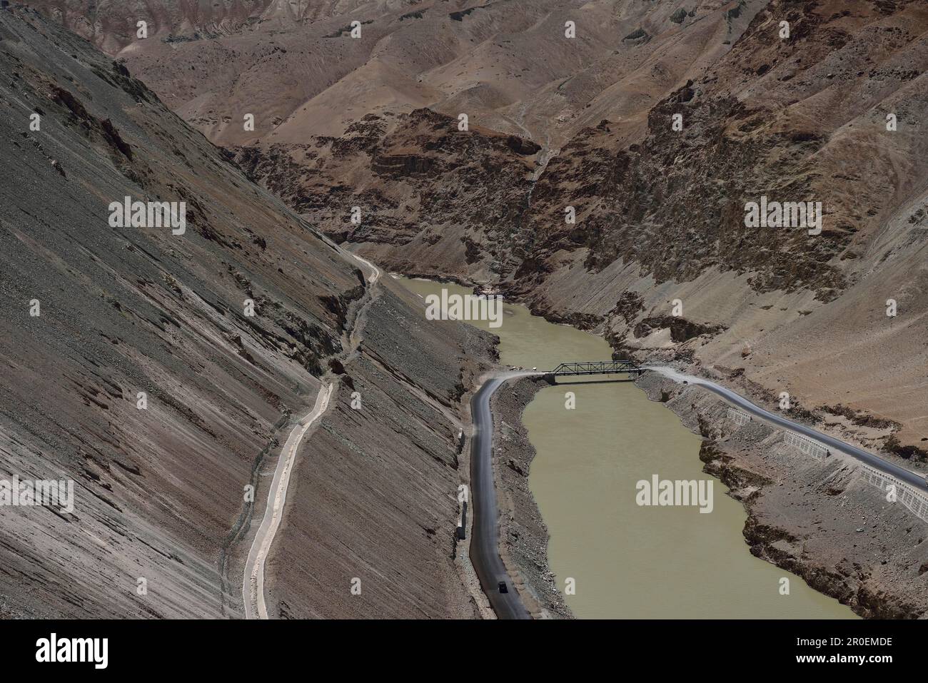 Indus Valley, Ladakh, Jammu and Kashmir, India Stock Photo