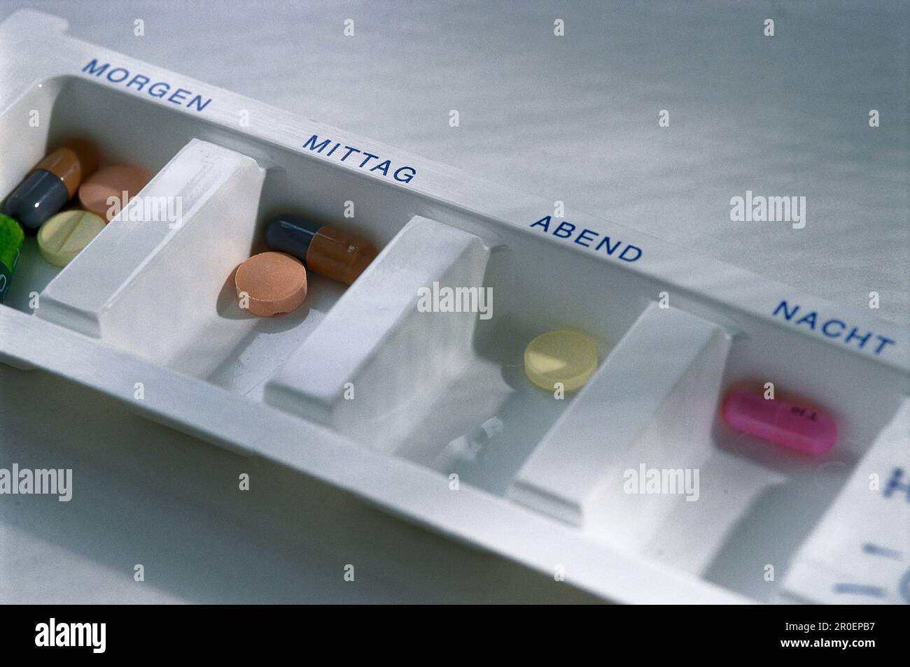 Box with tablets, Medicine, Health, Illness, Hospital, Symbols Stock Photo