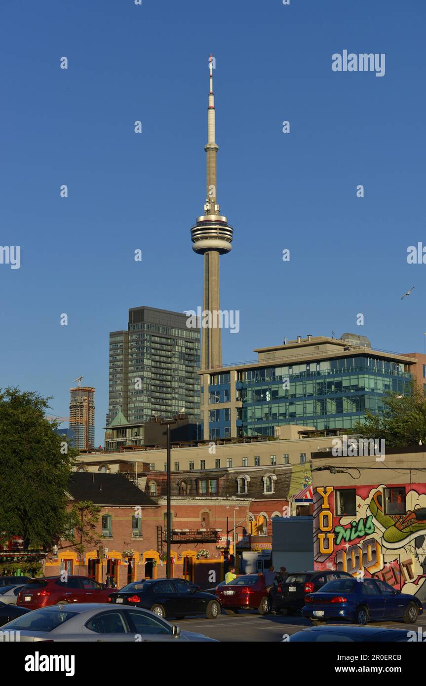 CN Tower, Downtown, Toronto, Ontario, Canada Stock Photo