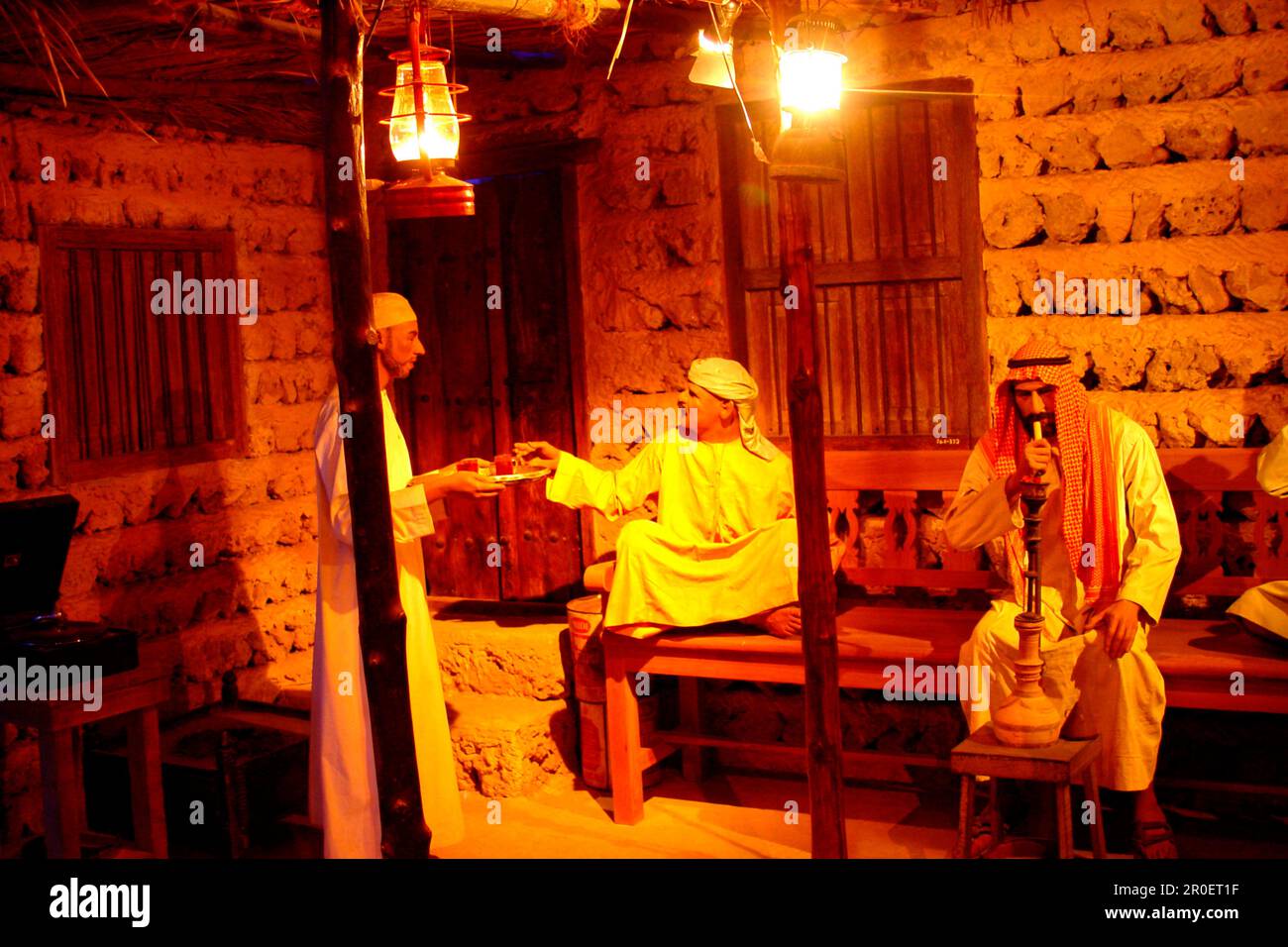 Arab figures at Dubai Museum, Dubai, UAE, United Arab Emirates, Middle