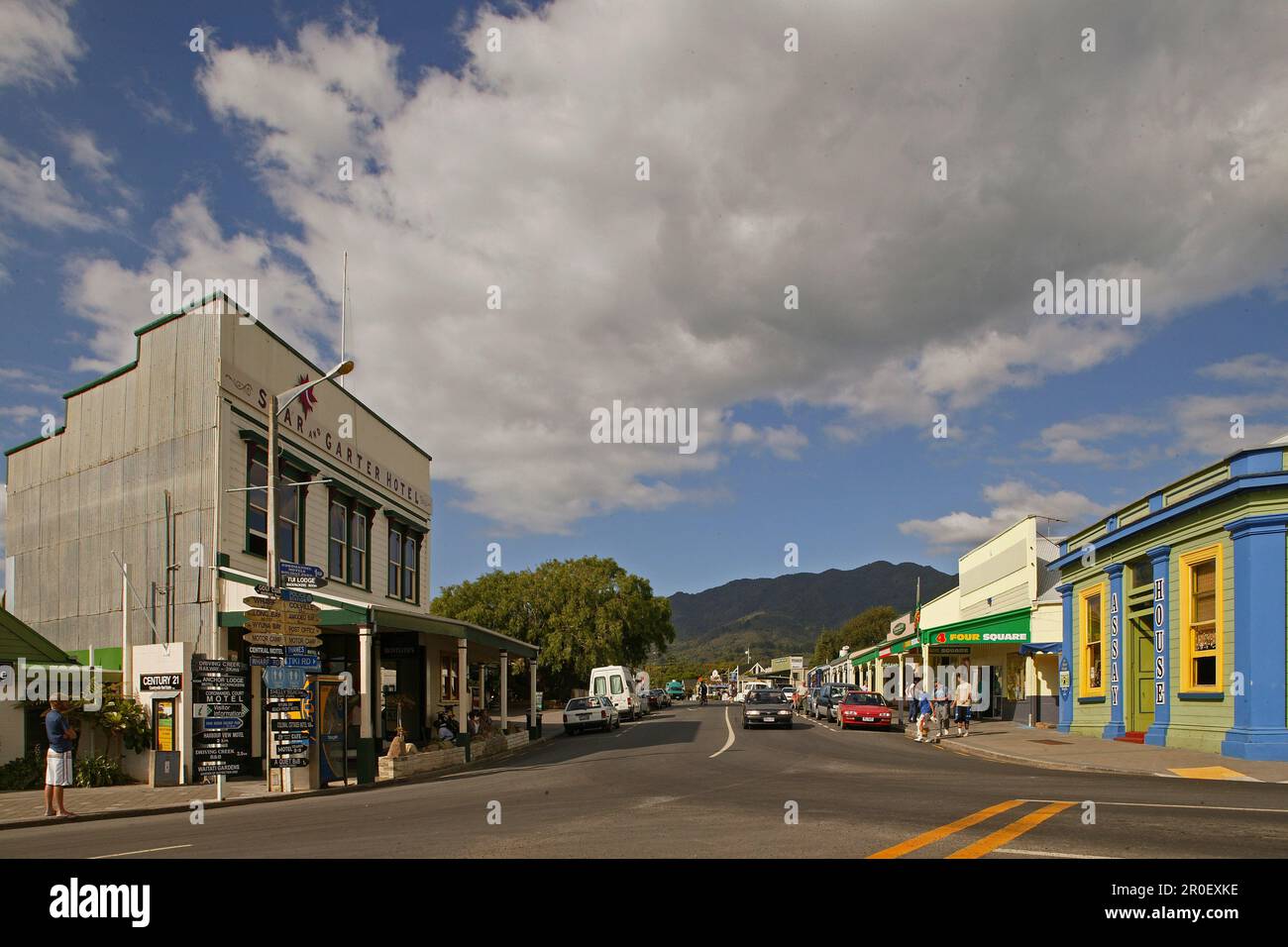 Main street at Coromandel town centre, Coromandel Peninsula, North