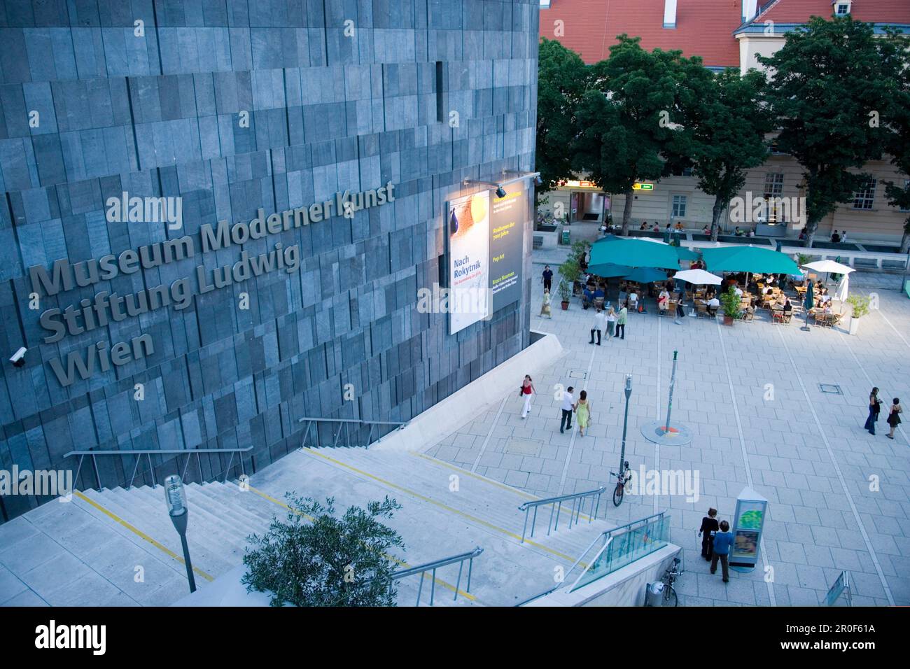 MUMOK Museum of Modern Art, Stiftung Ludwig, at MuseumsQuartier, Vienna, Austria Stock Photo