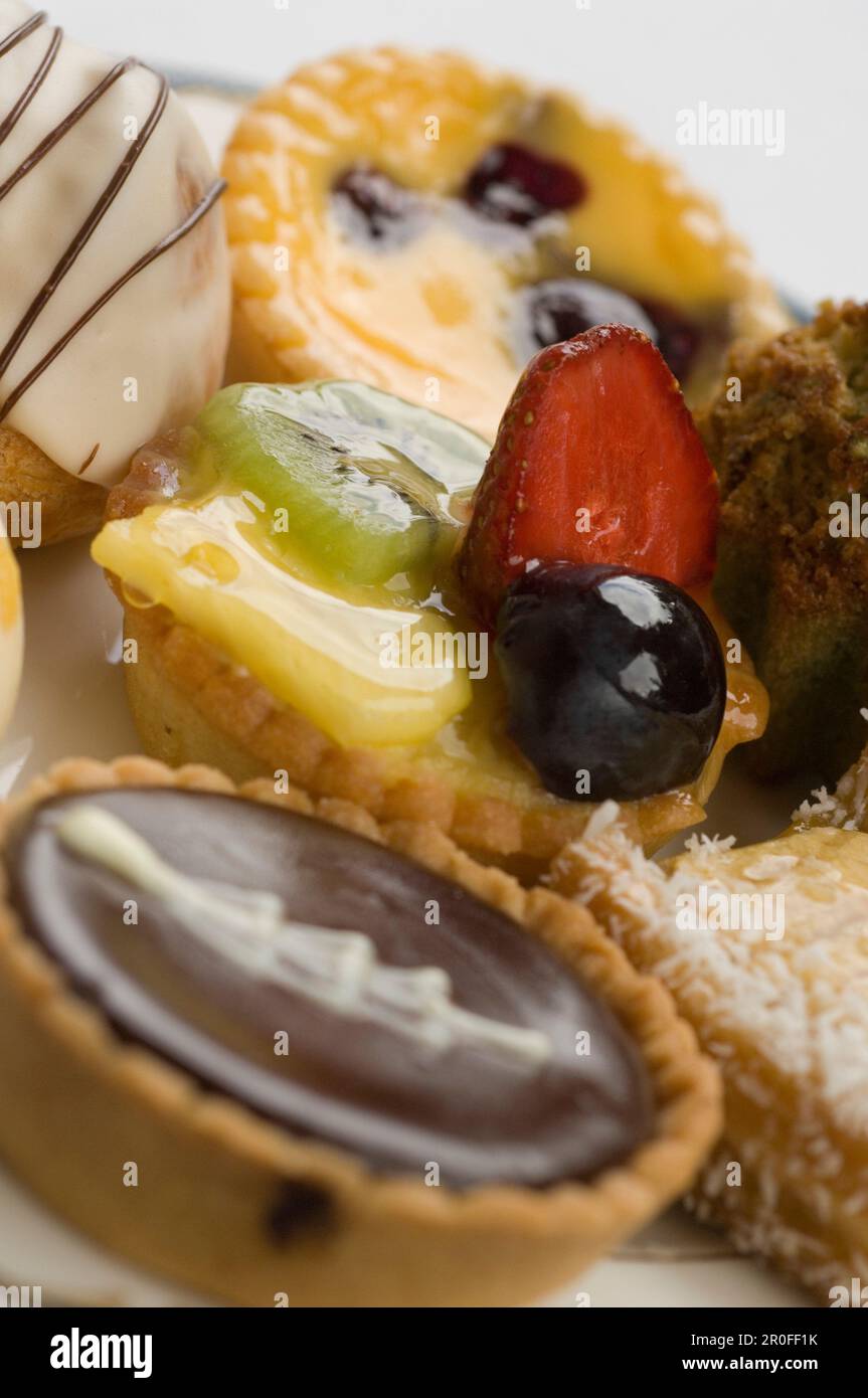 Pastries, Reids Hotel, Afternoon Tea, Funchal, Madeira, Portugal Stock