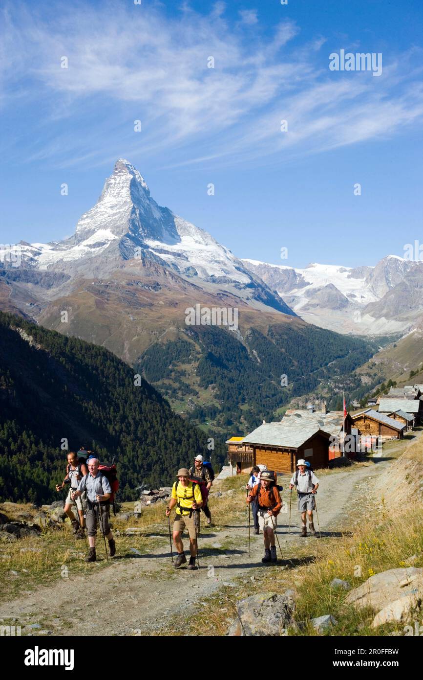 Group portrait hikers in hi-res stock photography and images - Alamy