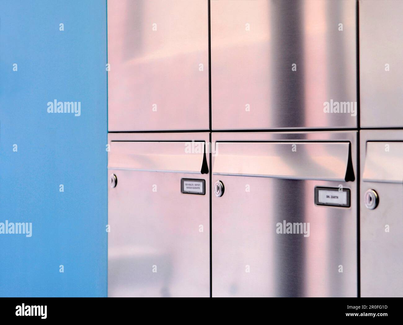 Mailboxes, Fuenf Hoefe, Munich, Bavaria, Germany Stock Photo Alamy