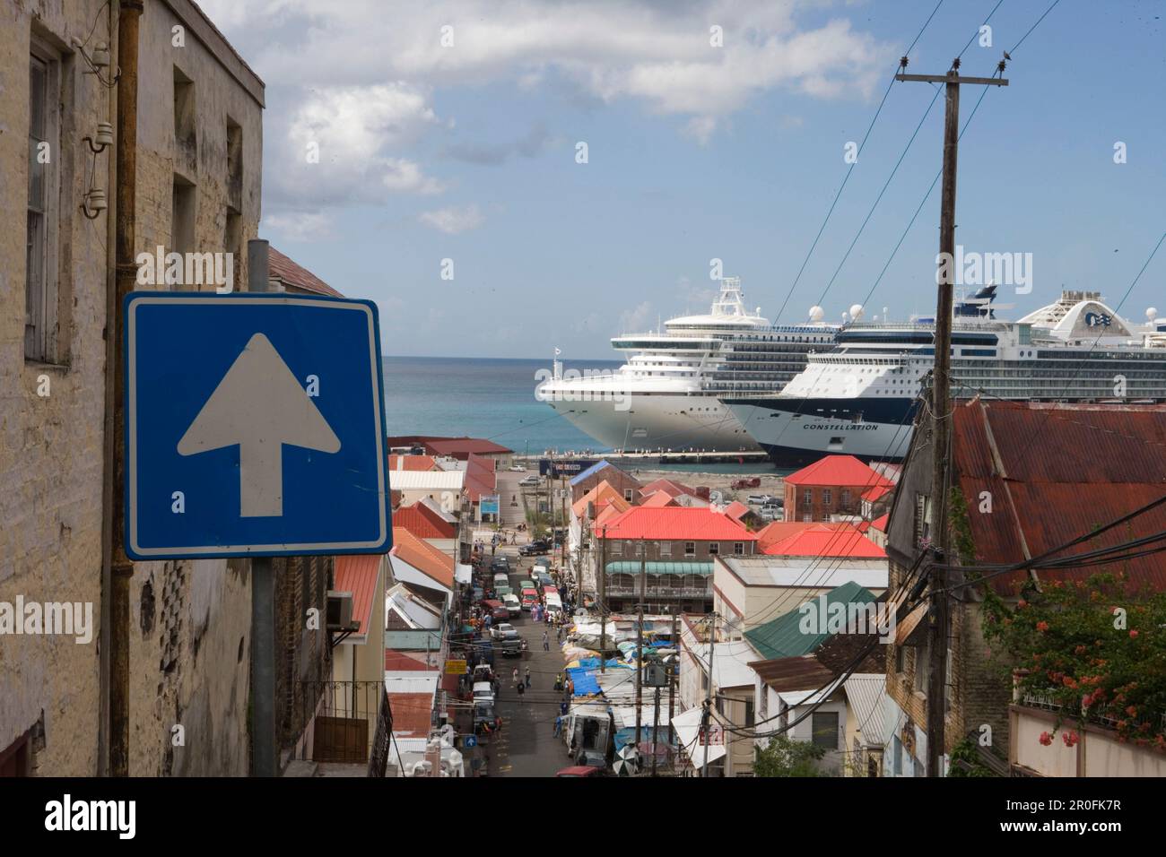 Cruiseships Golden Princess and Constellation, St. George's, Grenada ...