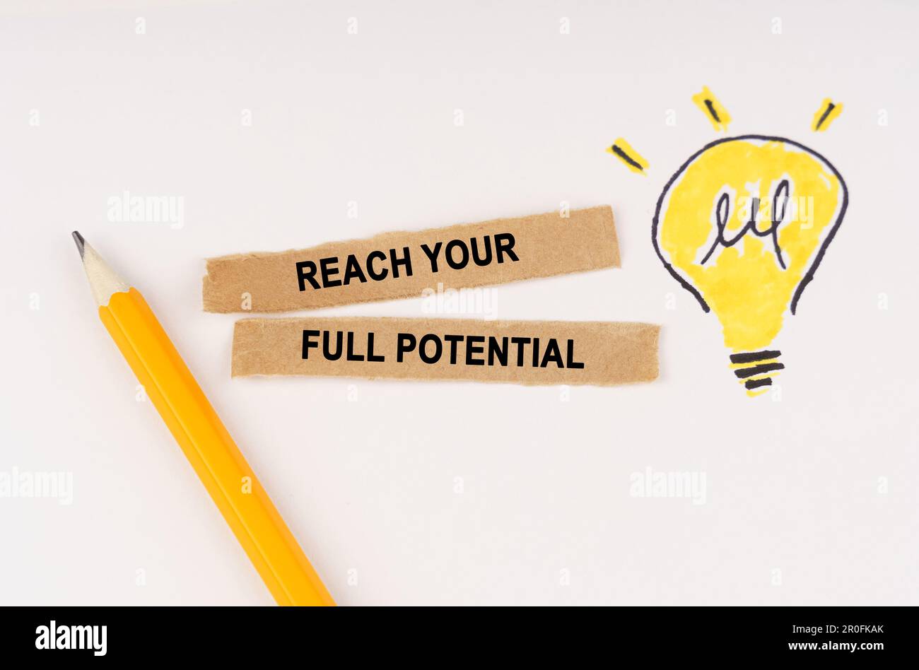 Business and education concept. A luminous light bulb is drawn on a ...