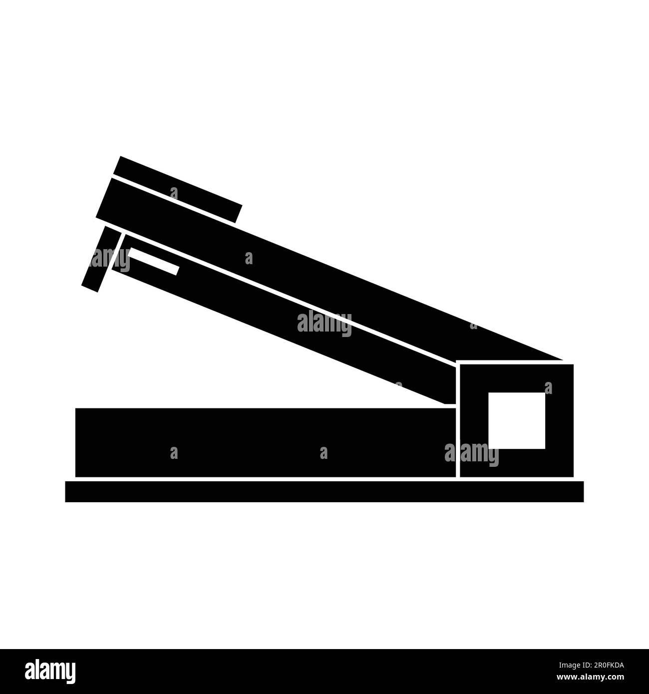 Black stapler icon symbol sign from modern tools collection for mobile
