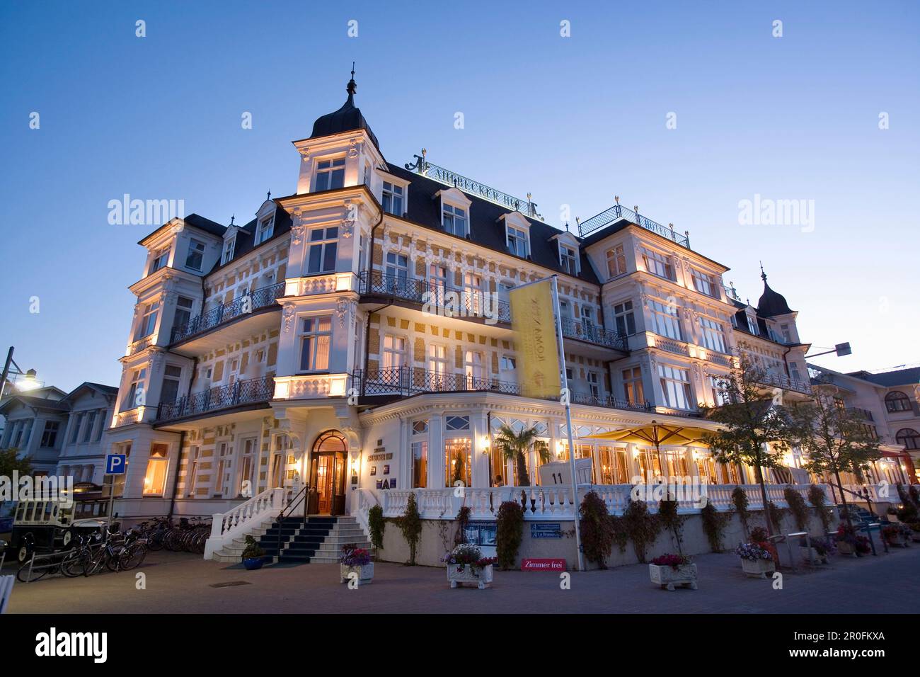Hotel Ahlbecker Hof, Ahlbeck, Usedom island, Mecklenburg-Western Pomerania, Germany Stock Photo
