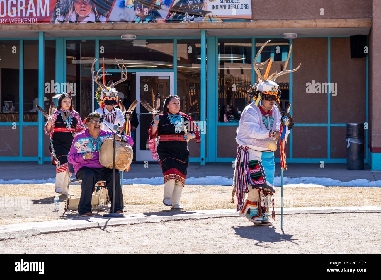 Traditional Zuni Dancing at Indian Pueblo Cultural Center in