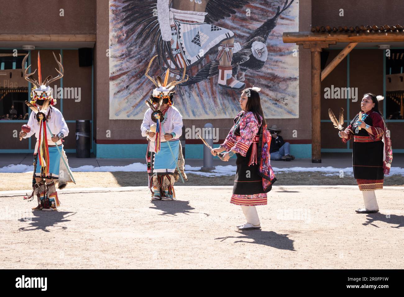 Traditional Zuni Dancing at Indian Pueblo Cultural Center in