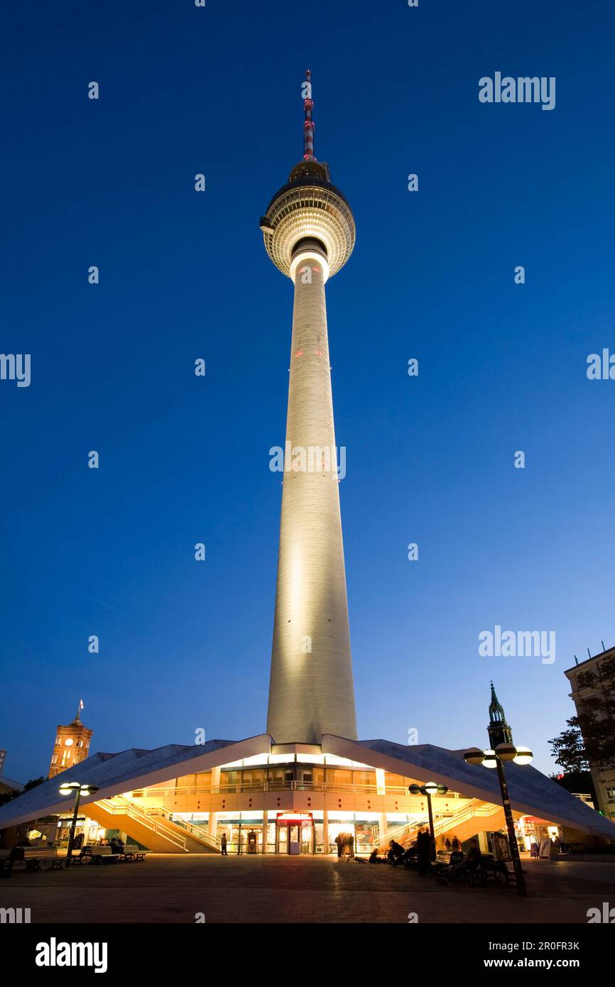 Berlin Alexanderplatz TV tower Stock Photo Alamy