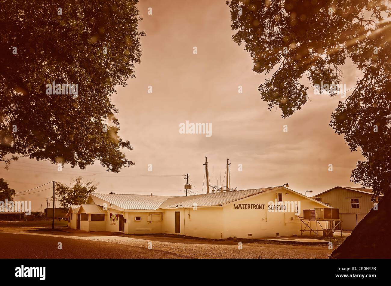 Waterfront Seafood is pictured, May 2, 2023, in Bayou La Batre, Alabama