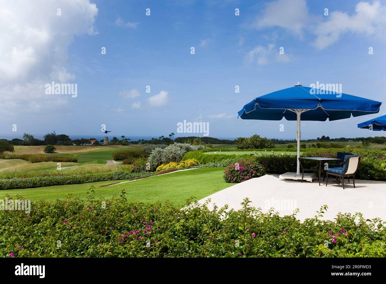 Golf course, Sandy Lane Hotel, St. James, Barbados, Caribbean Stock Photo