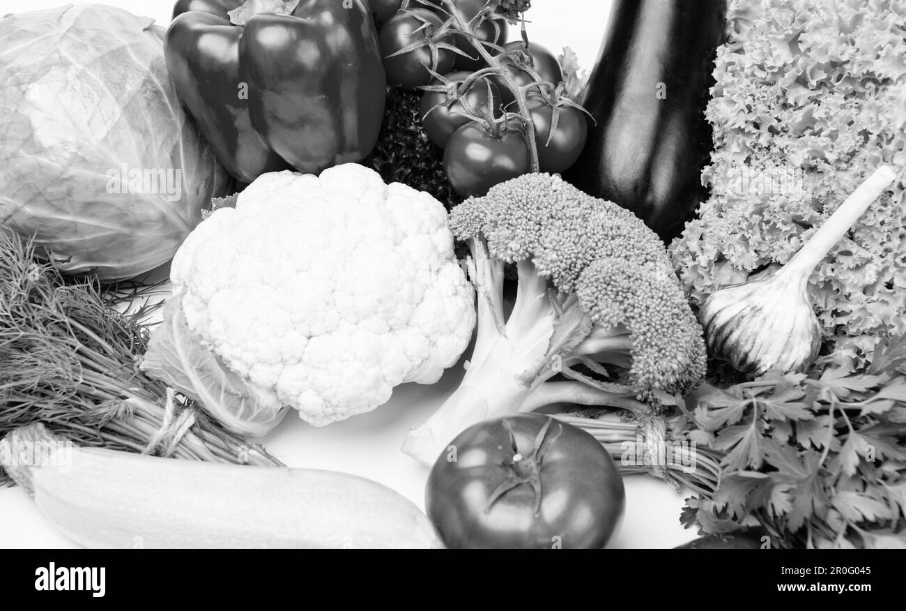 Leafy green vegetables Black and White Stock Photos & Images - Alamy