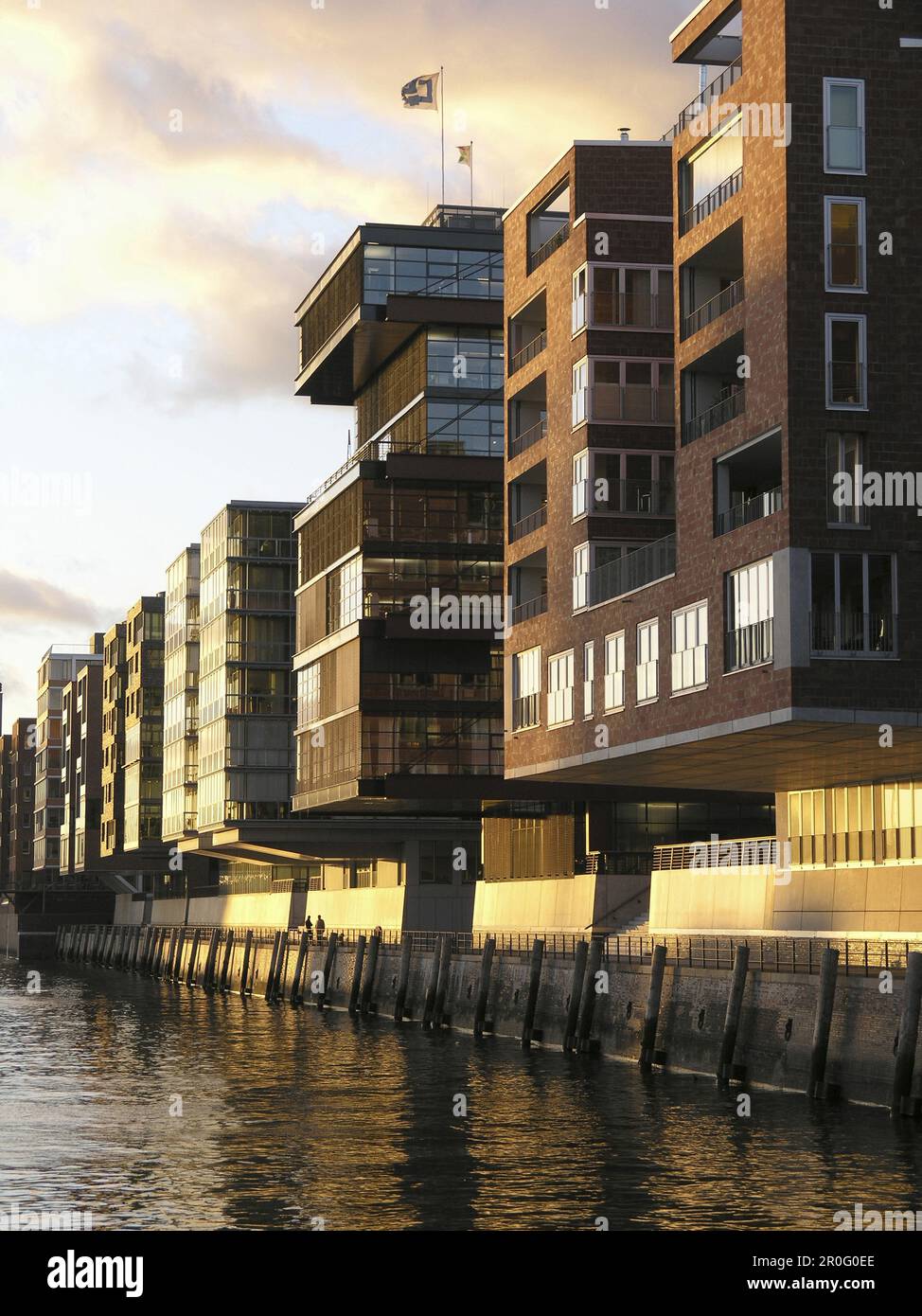 Office and residential buildings in the HafenCity, Hamburg, Germany ...