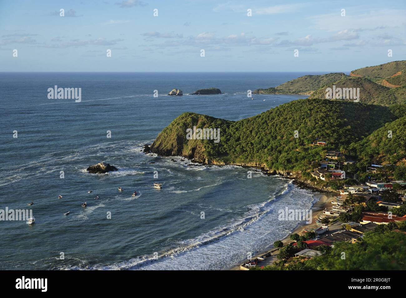 View over Playa Guayacan, Isla Margarita, Nueva Esparta, Venezuela ...