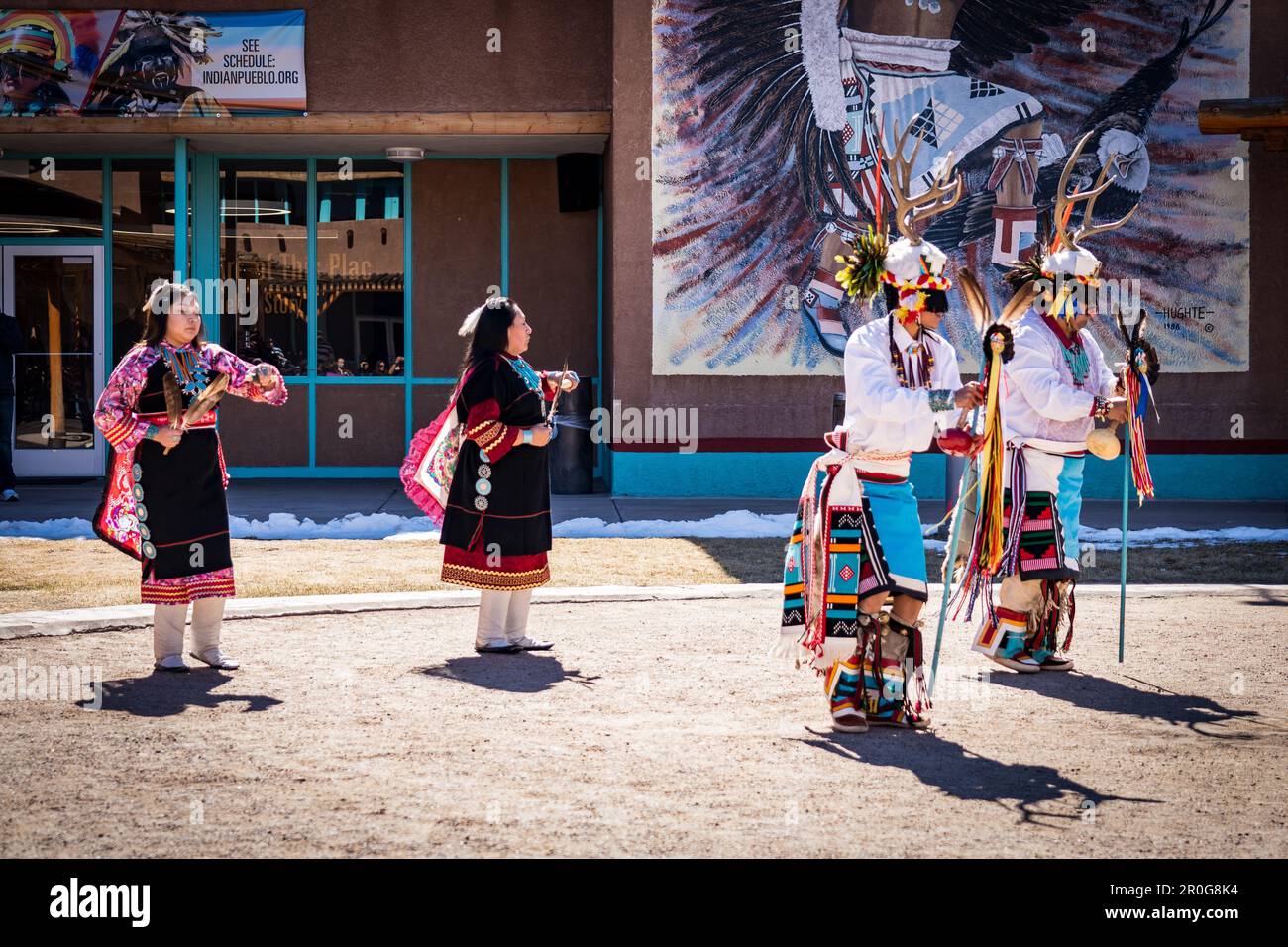 Traditional Zuni Dancing at Indian Pueblo Cultural Center in