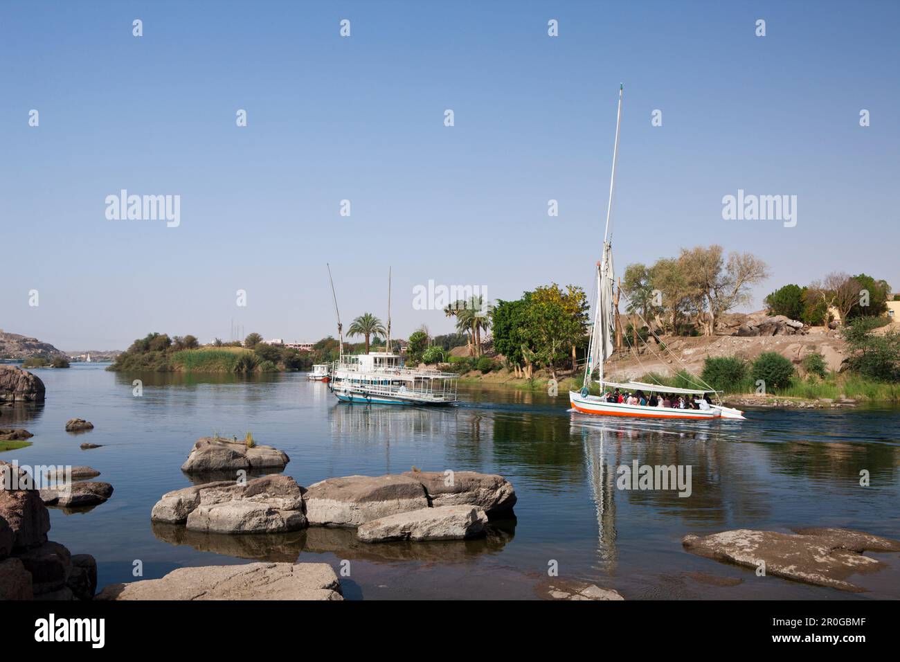 Nile River Cataract, Aswan, Egypt Stock Photo - Alamy