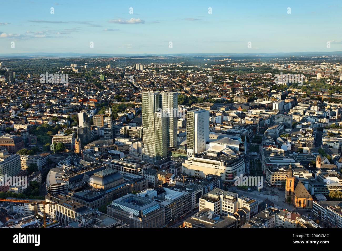 View of the city, Hauptwache and Zeil, Frankfurt am Main, Hesse, Germany Stock Photo
