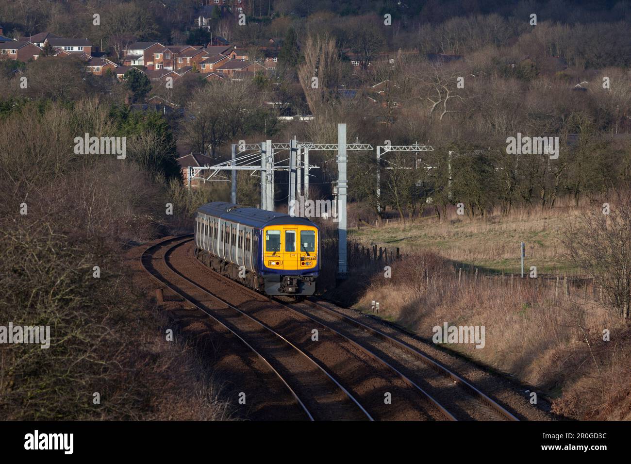 Northern Rail class 769 bi mode flex train 769448 heading away from the