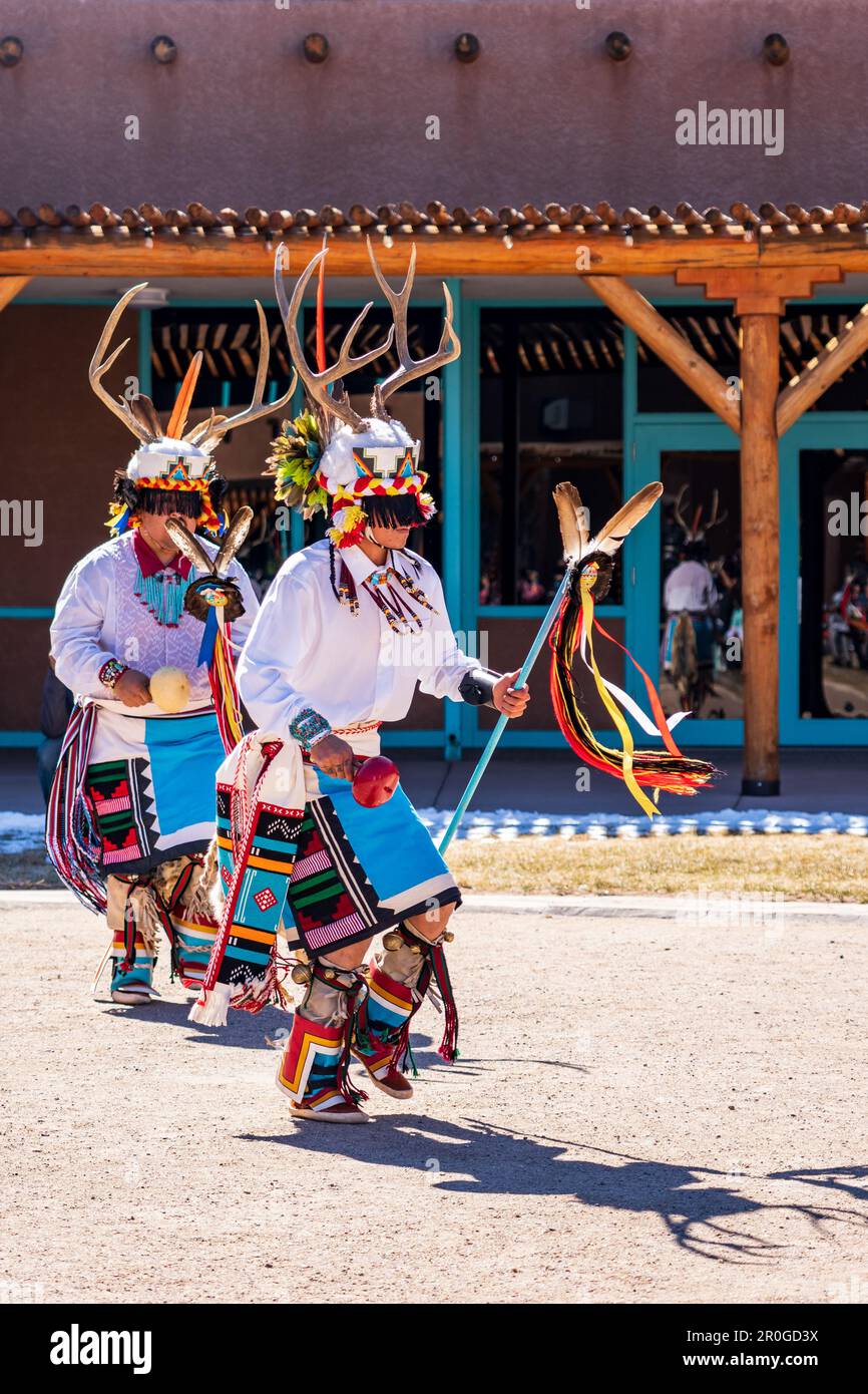 Traditional Zuni Dancing at Indian Pueblo Cultural Center in