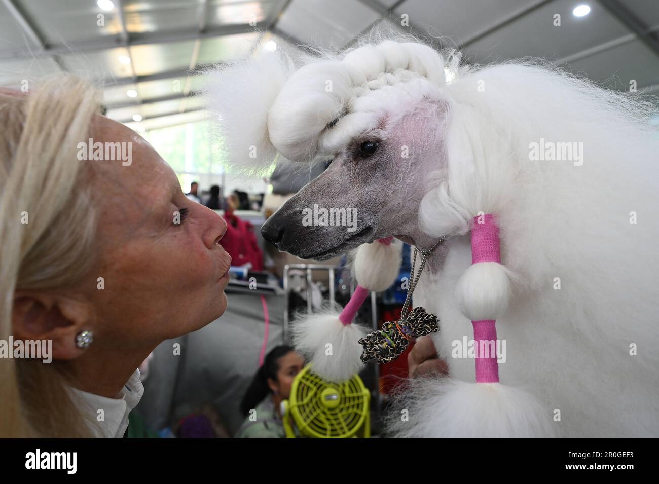 Standard Custom Ruka's New York, USA. 08th May, 2023. Composer Karen LeFrak kisses her ...