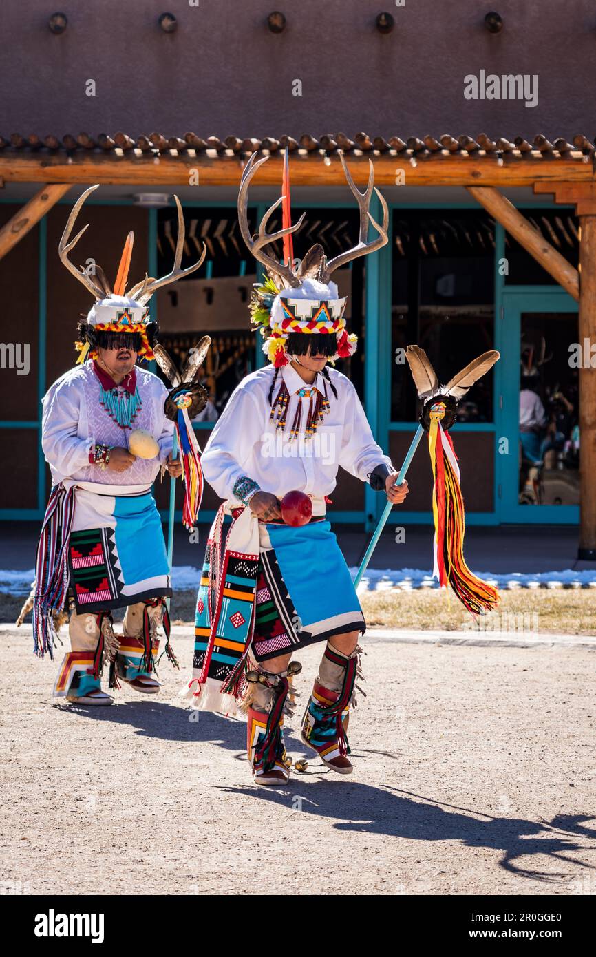 Traditional Zuni Dancing at Indian Pueblo Cultural Center in