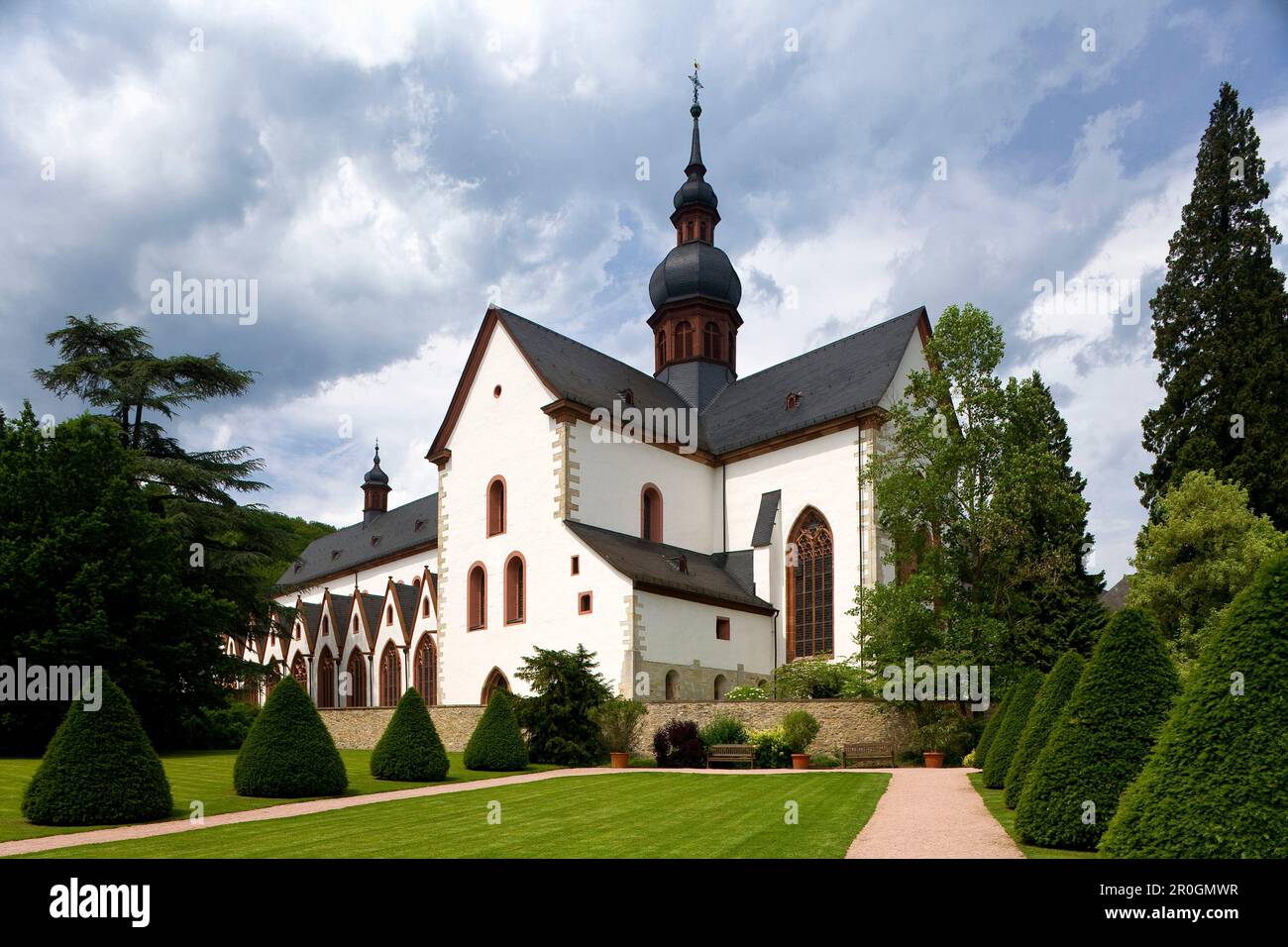 Eberbach abbey, a medieval monastery in Eltville am Rhein, Rheingau, Hesse, Germany, Europe Stock Photo