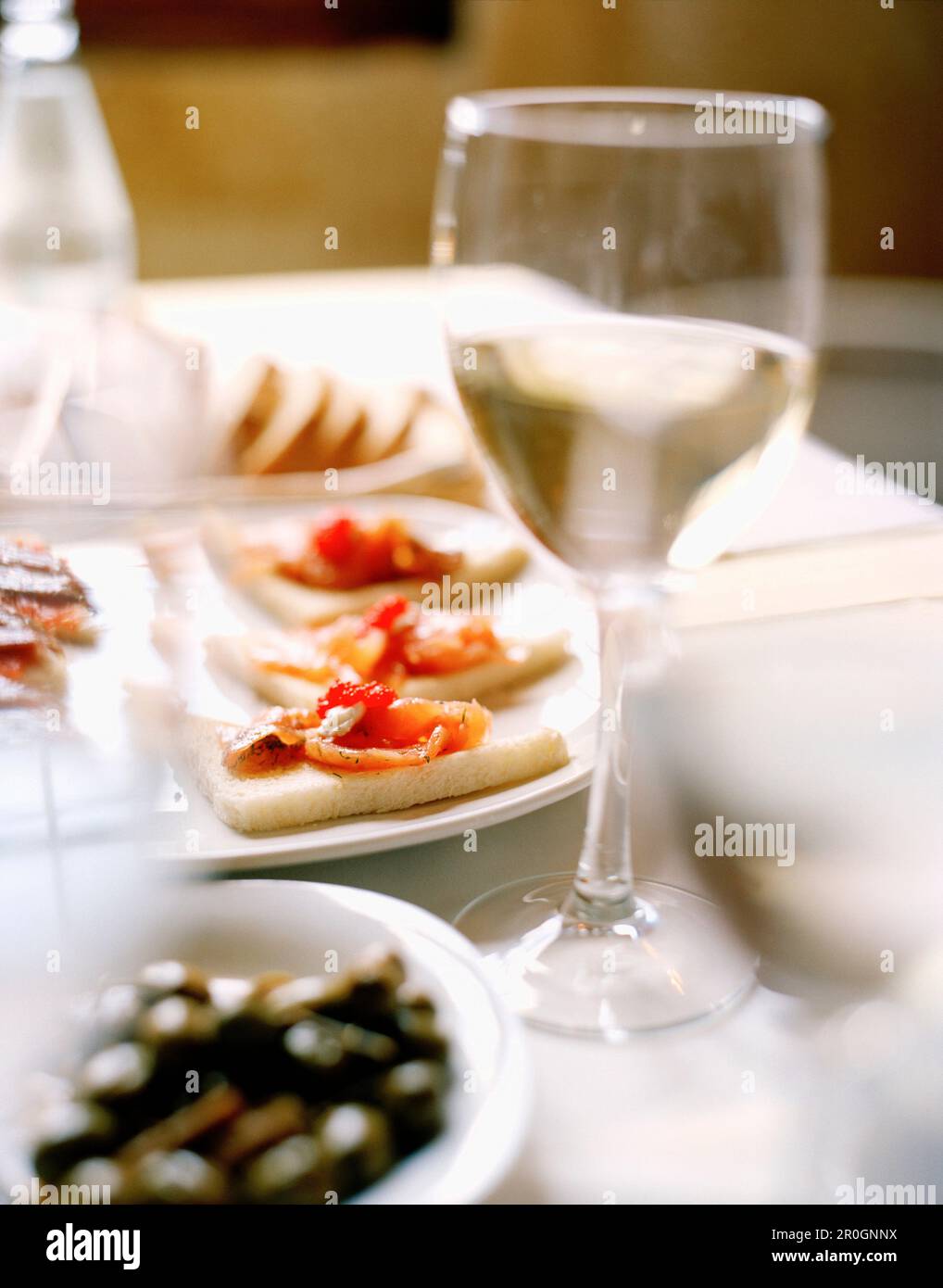 Starters in a restaurant, Ubeda, Andalusia, Spain Stock Photo