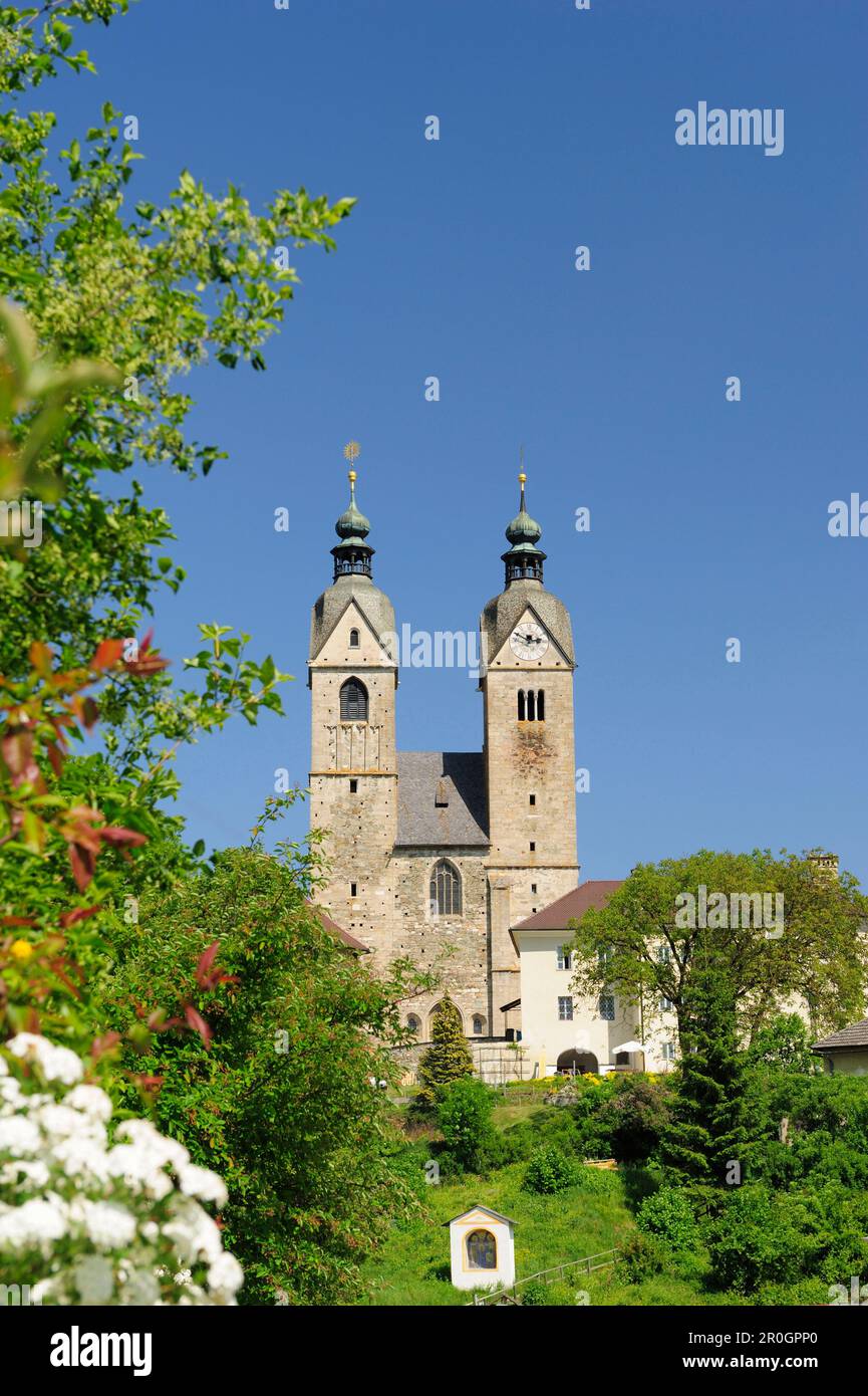 Late gothic church Maria Saal, Maria Saal, Carinthia, Austria, Europe Stock Photo